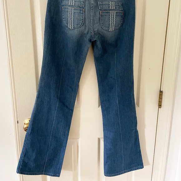 Anthropologie Free People Freedom of Choice Bootcut Low Rise Blue Jeans - Picture 8 of 10